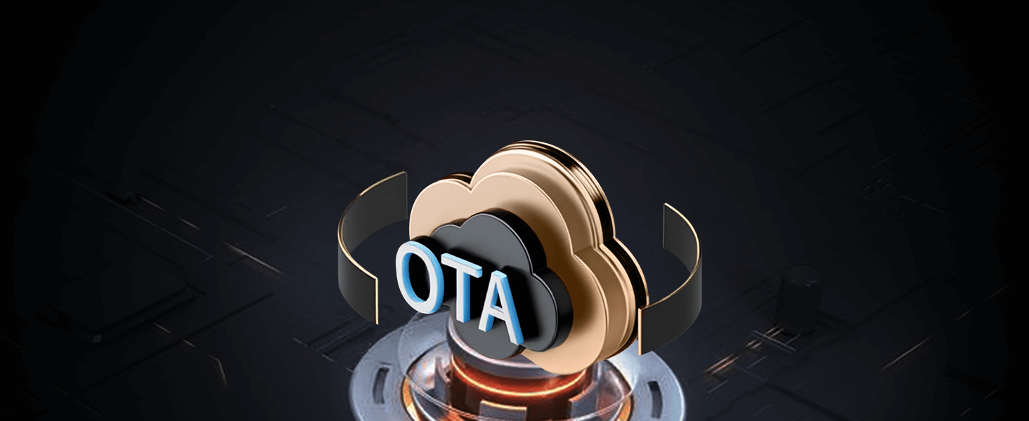 W4 통역 이어버드의 OTA 무선 업데이트를 표현한 이미지